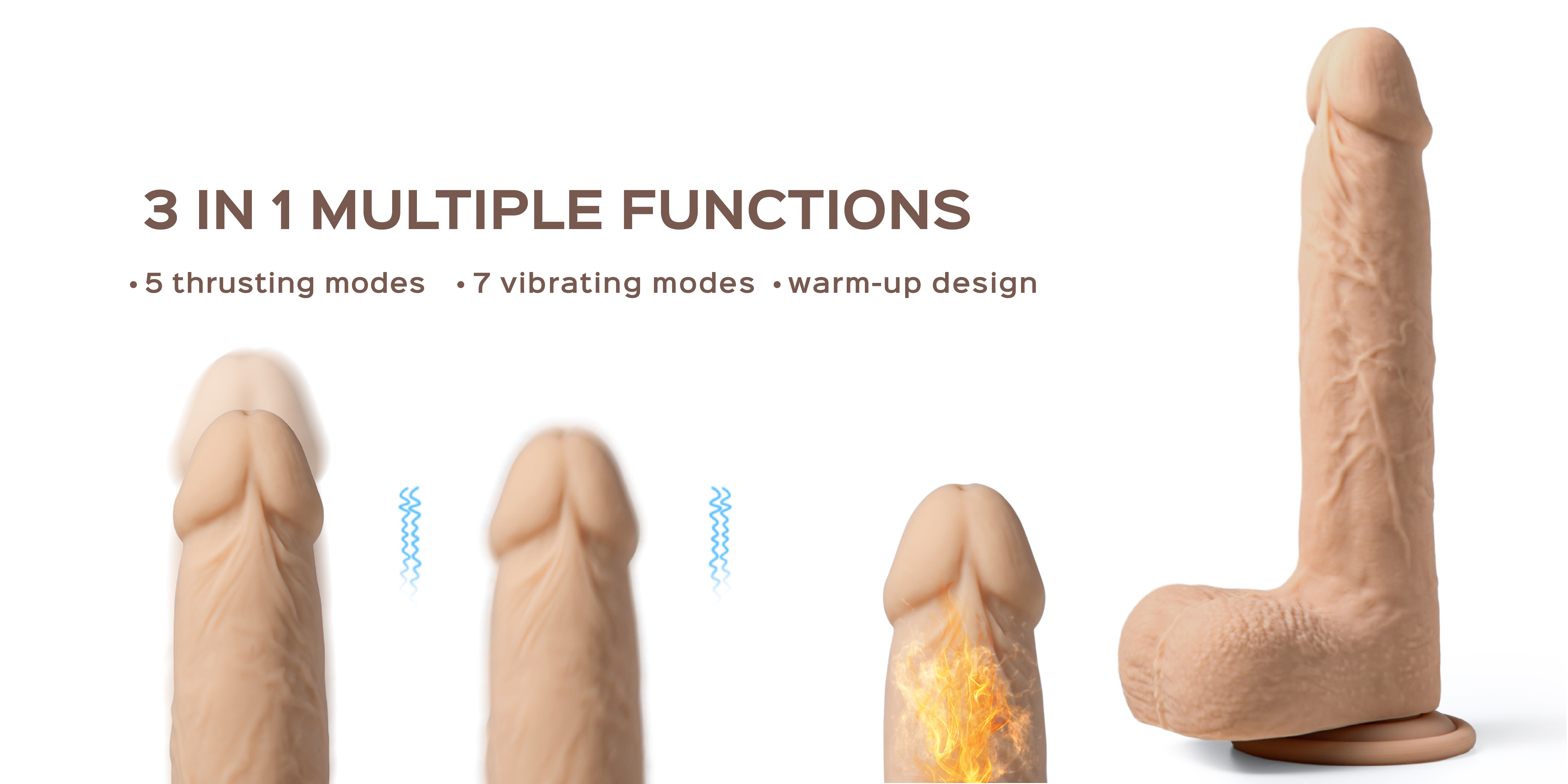 Colter-thrusting dildos